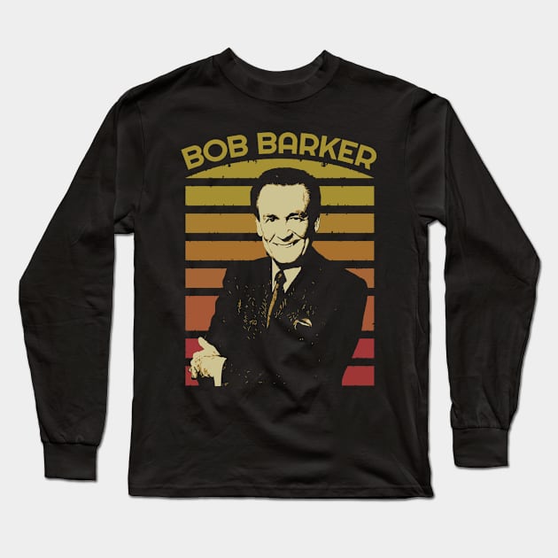 bob barker retro sunset style Long Sleeve T-Shirt by podni cheear